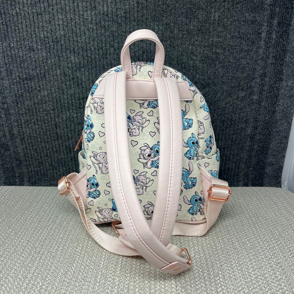 Loungefly Disney Parks Exclusive Mini Backpack Lilo & Stitch Angel Hearts Bag - Picture 3 of 6
